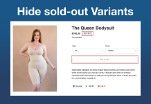 How to hide sold-out variants in Shopify Hide soldout variants