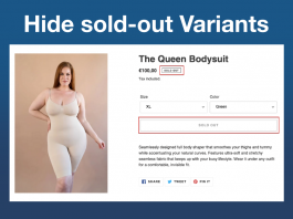 How to hide sold-out variants in Shopify Hide soldout variants