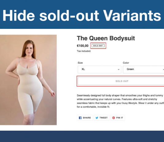 How to hide sold-out variants in Shopify Hide soldout variants