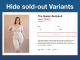 How to hide sold-out variants in Shopify Hide soldout variants
