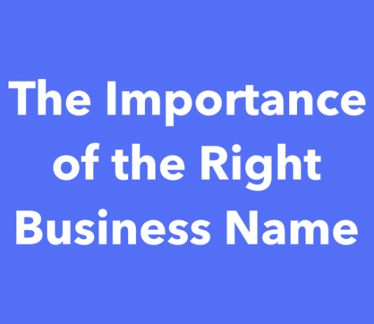 The Importance of the Right Business Name